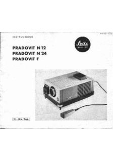 Leica Pradovit N 24 manual. Camera Instructions.